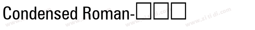 Condensed Roman字体转换